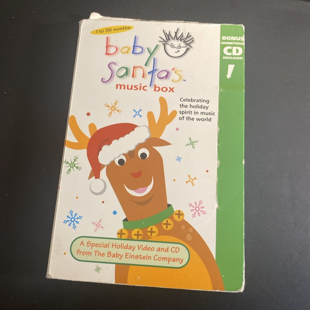 Baby Einstein Baby Santa's Music Box VHS No Cd Vhs Only